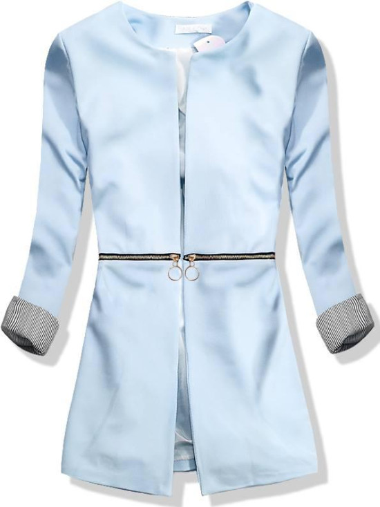 Baby blue predĺžené sako 1300