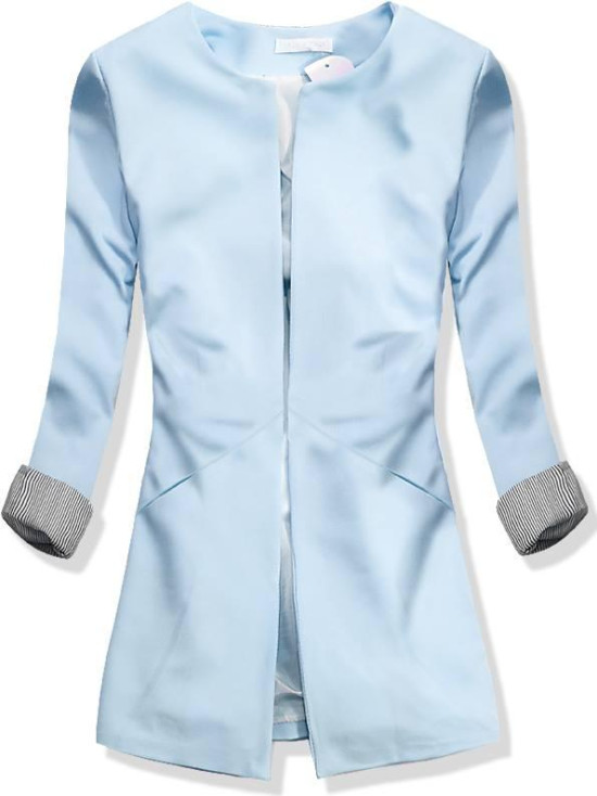 Baby blue predĺžené sako 1832