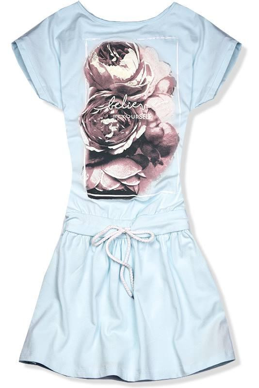 Baby blue šaty BELIEVE