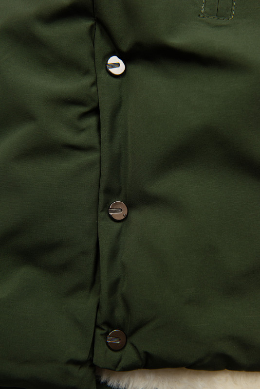 Parka na zimu army zelená/béžová