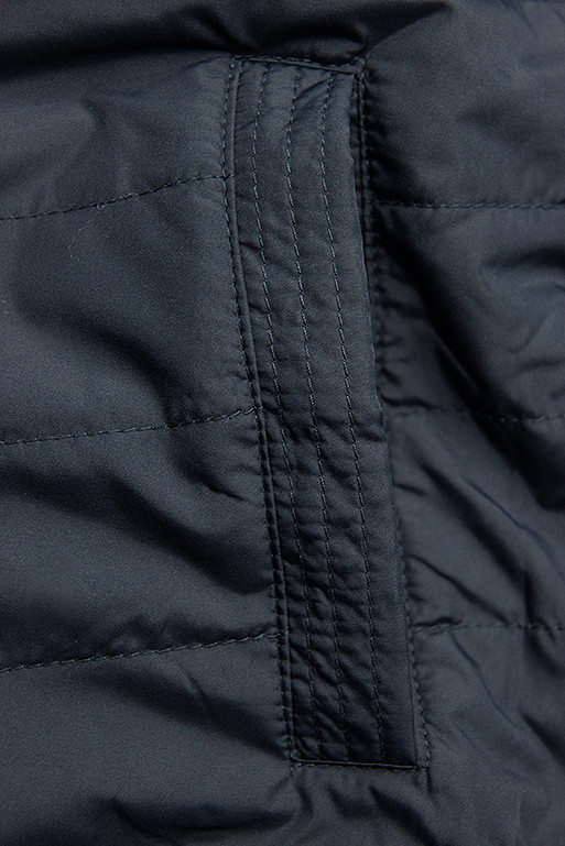 Prechodná parka obojstranná khaki/modrá