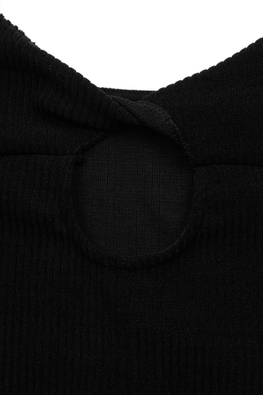 Čierne plus size šaty SIMPLE IS BEAUTIFUL