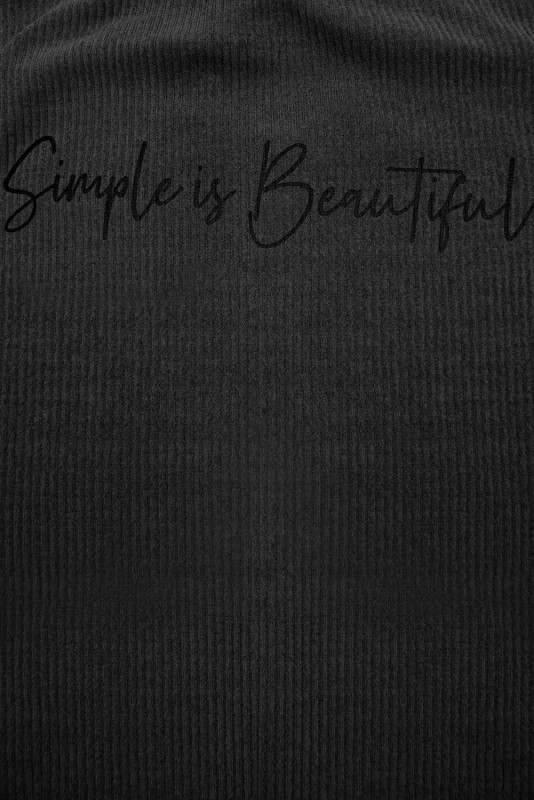 Tmavosivé plus size šaty SIMPLE IS BEAUTIFUL