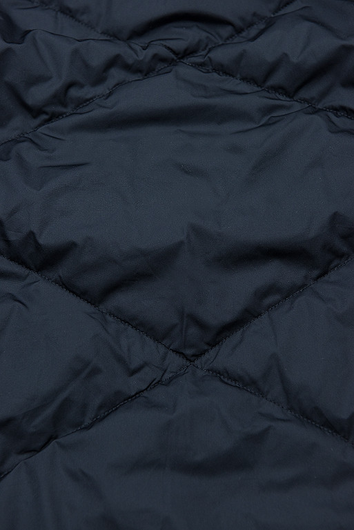 Predĺžená obojstranná parka karamelová/modrá