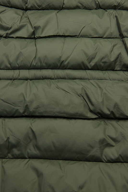 Khaki/zelená obojstranná zimná parka