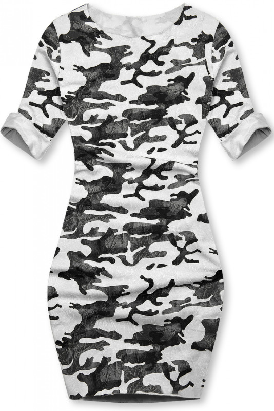 Biele ležérne army šaty