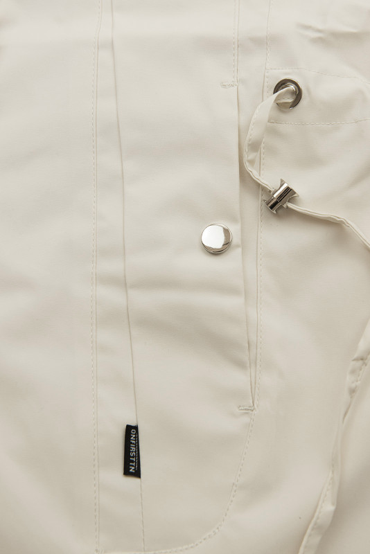 Krémová parka na jar/jeseň