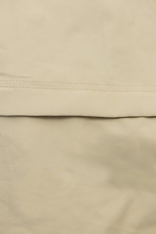 Béžová jarná parka s veľkou kapucňou