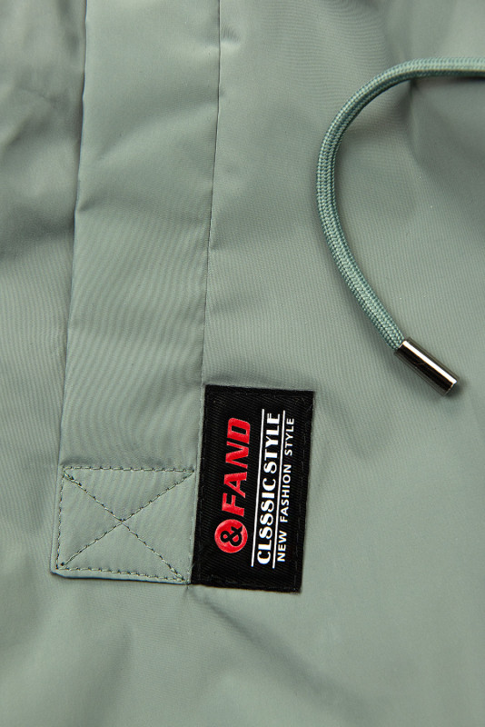 Nefritovozelený predĺžený plášť/parka