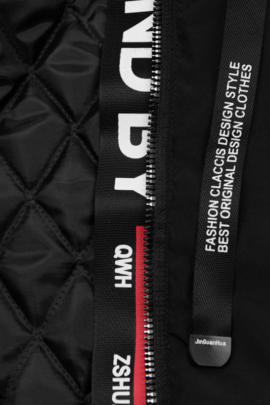 Čierny predĺžený plášť/parka