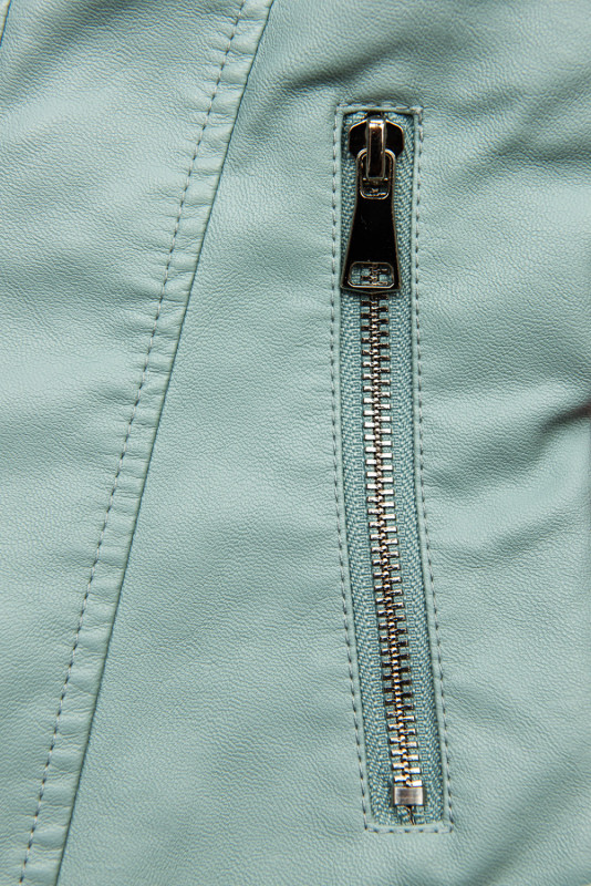 Baby blue basic koženková bunda