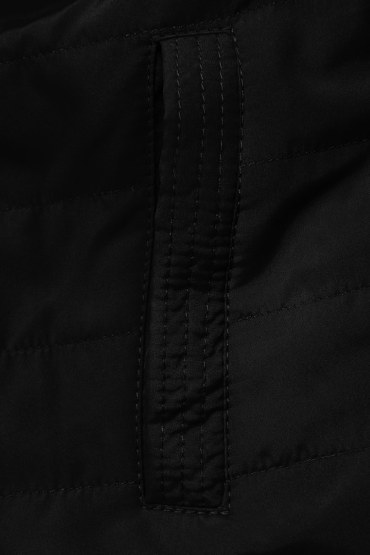 Prechodná obojstranná parka s kapucňou khaki/čierna