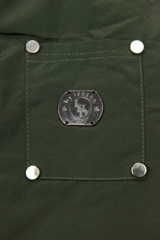 Army zelená parka s odopínateľnou kožušinou