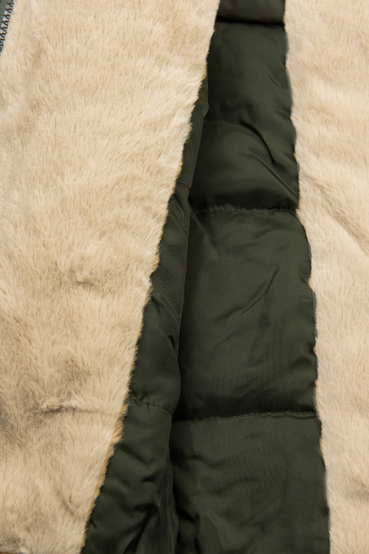Army zelená parka na obdobie jeseň/zima