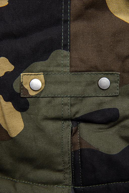 Army parka s kožušinovým lemom