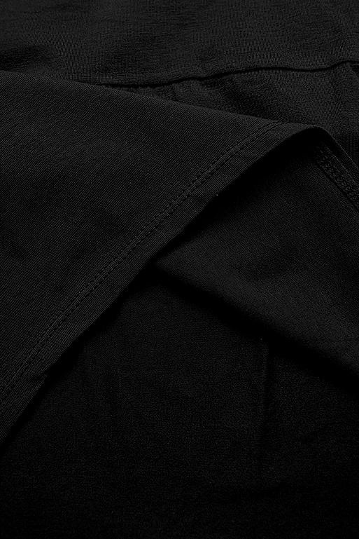 PLUS SIZE šaty s nášivkou čierne