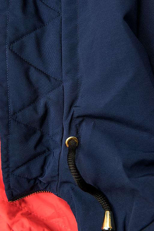 Modro-červená obojstranná parka