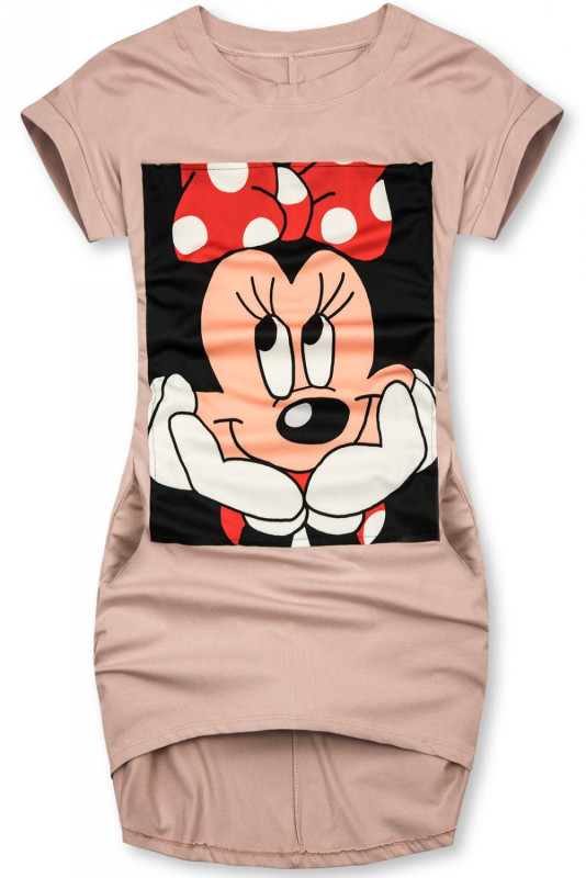 Ružové šaty CUTE Plus Size