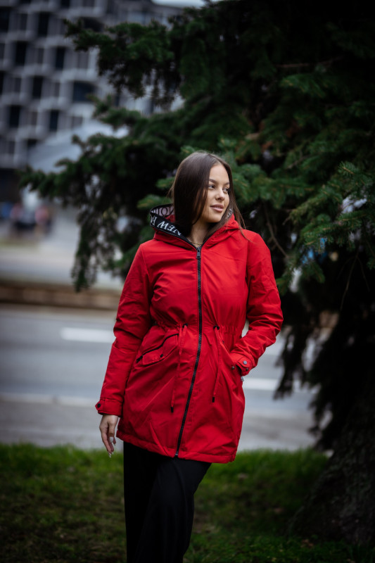 Čierna parka FASHION