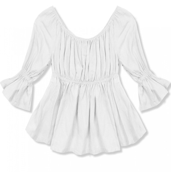 Biely top Flared/O'la Voga