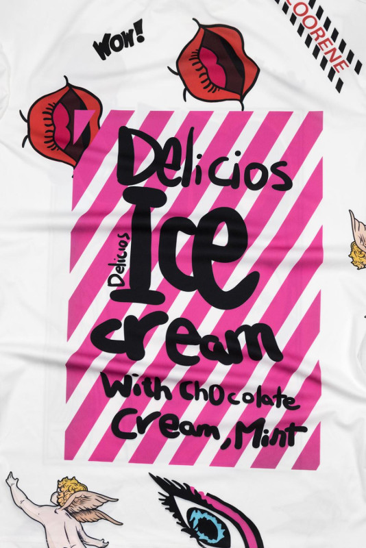 Biele komiksové šaty OMG