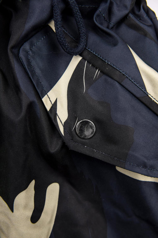 Army parka s krémovou kožušinou