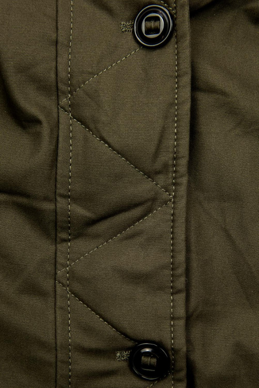 Khaki obojstranná zimná parka