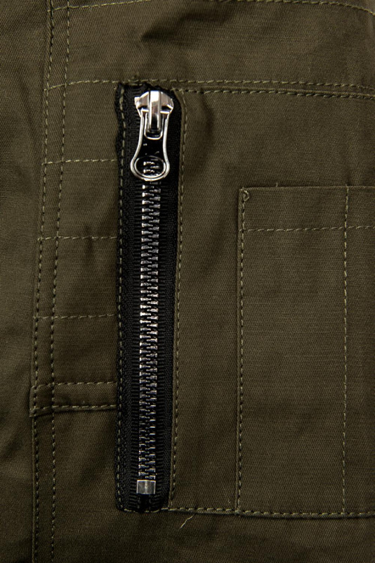 Khaki obojstranná zimná parka