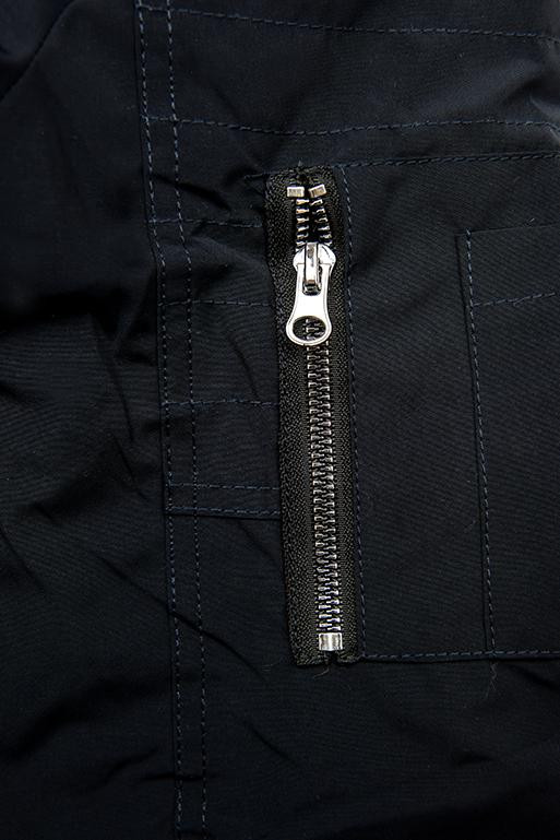 Obojstranná jarná parka tmavomodrá/červená