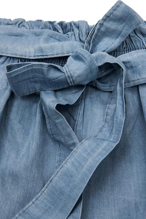 Bavlnené jeans modré šortky