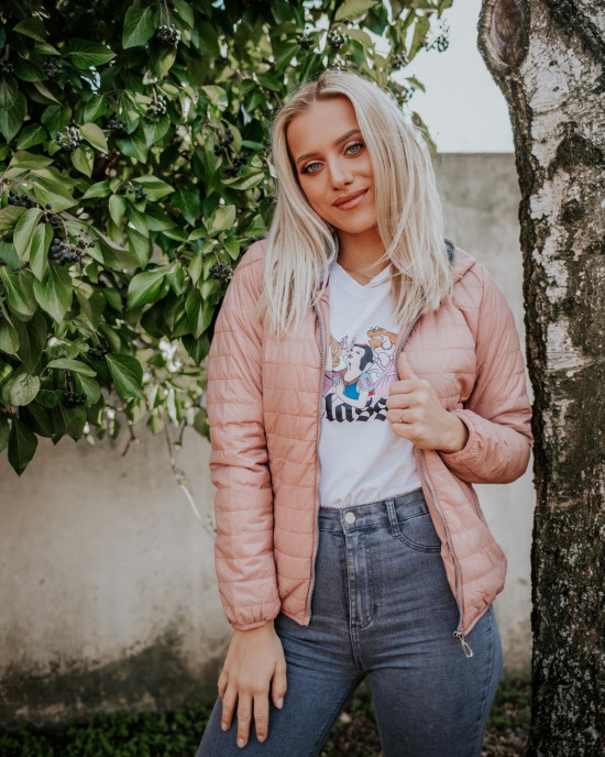 Oranžová športová bunda