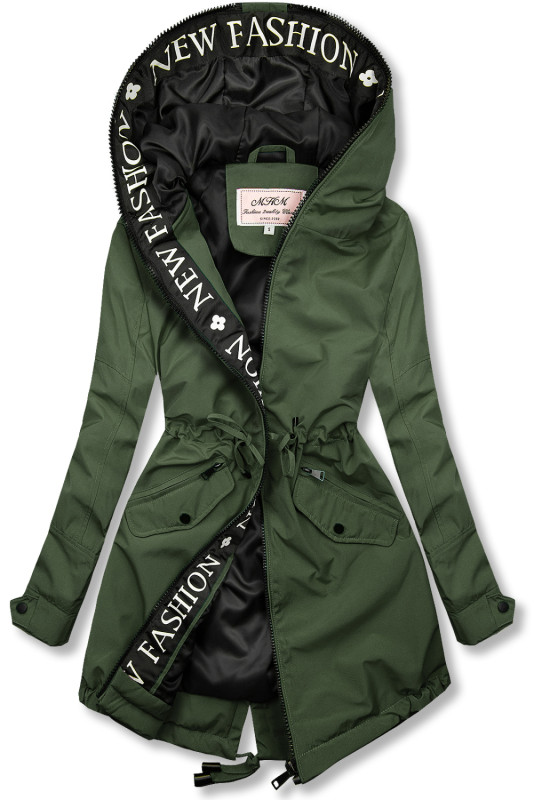 Ľahká prechodná parka FASHION khaki