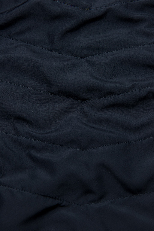 Parka s odopínateľnou kapucňou modrá/červená