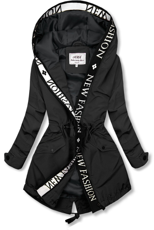 Čierna parka FASHION