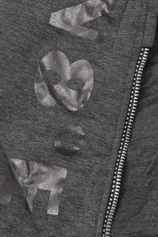 Tepláková súprava s kapucňou grafit/čierna