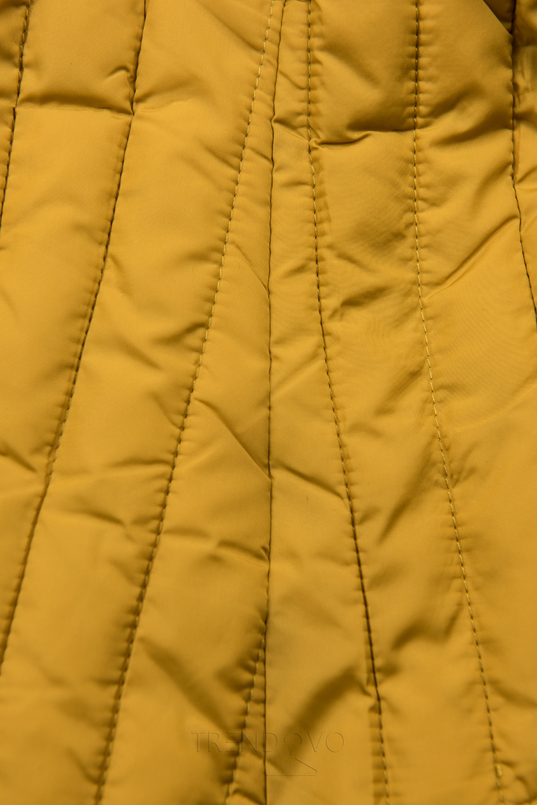 Prechodná prešívaná bunda žltá