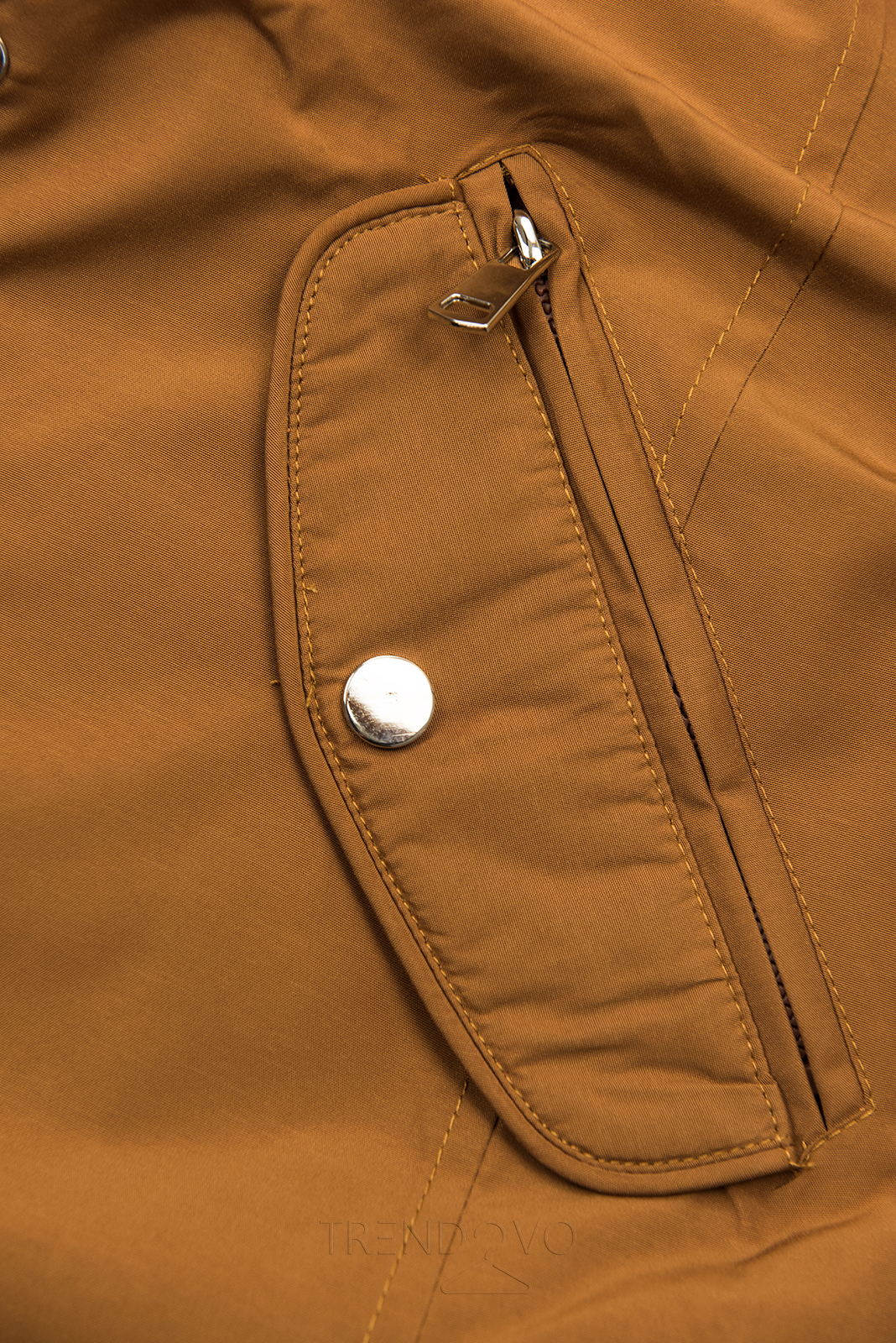 Hnedá obojstranná bunda s pepito vzorom