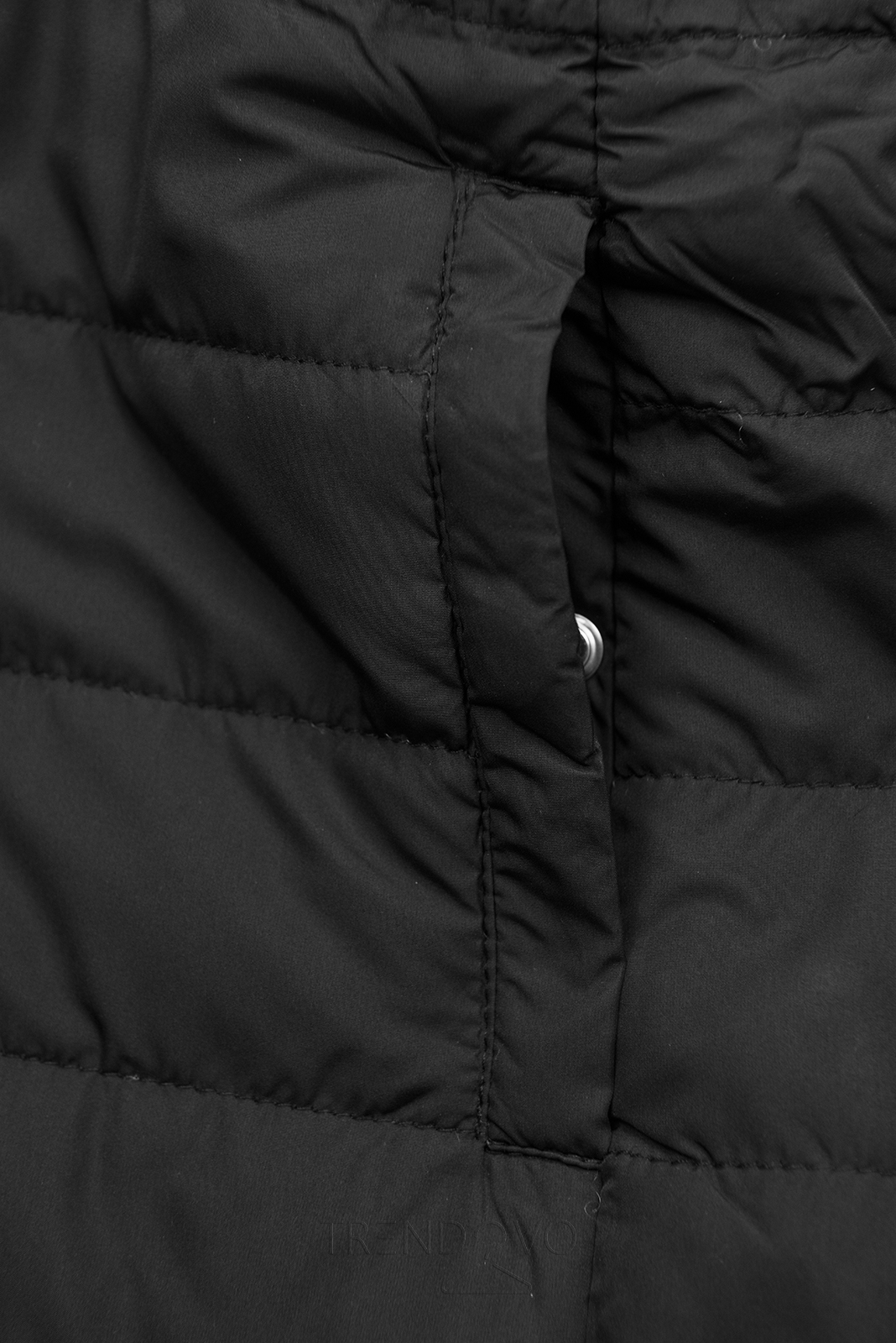 Khaki/čierna obojstranná jesenná bunda