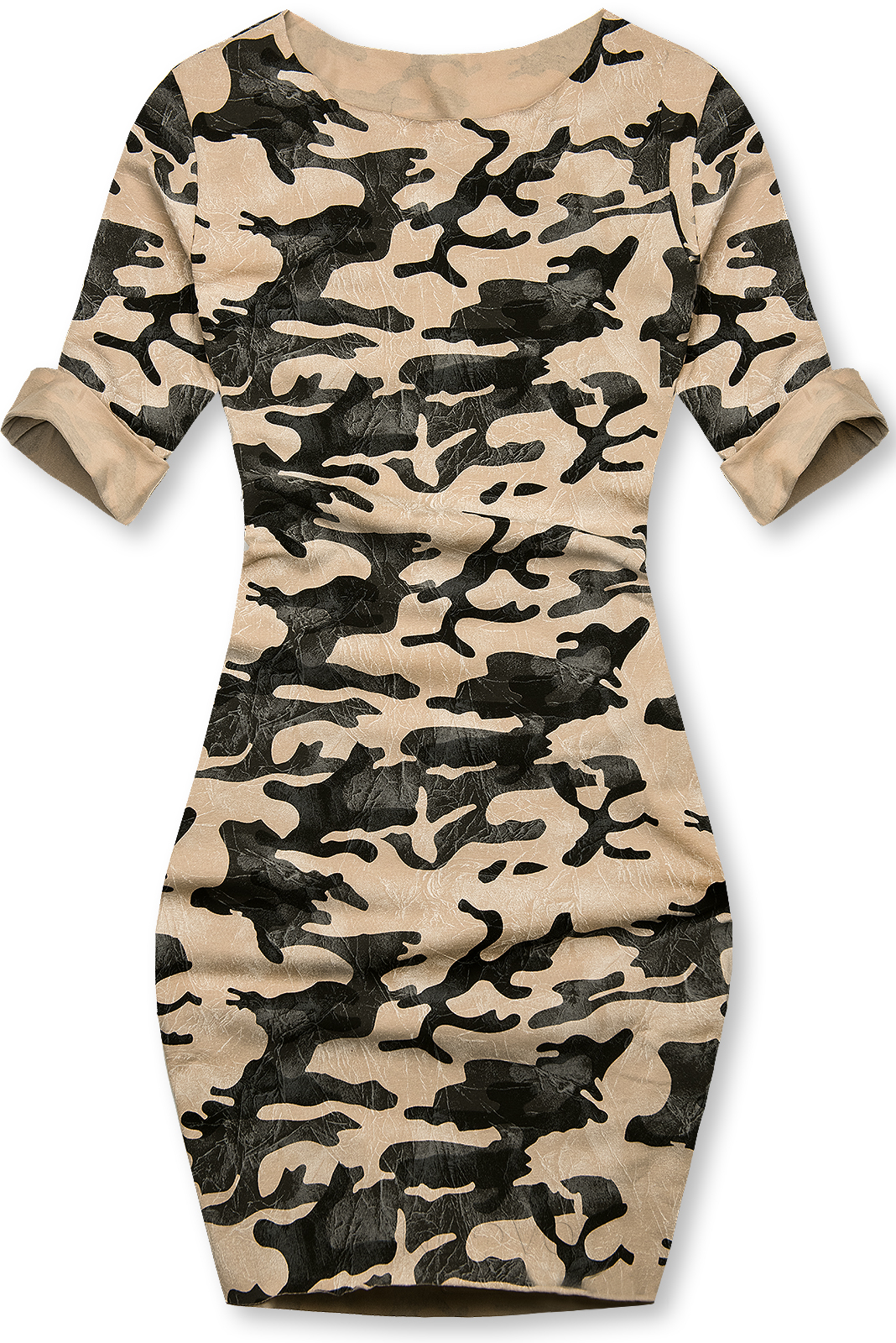 Hnedé ležérne army šaty