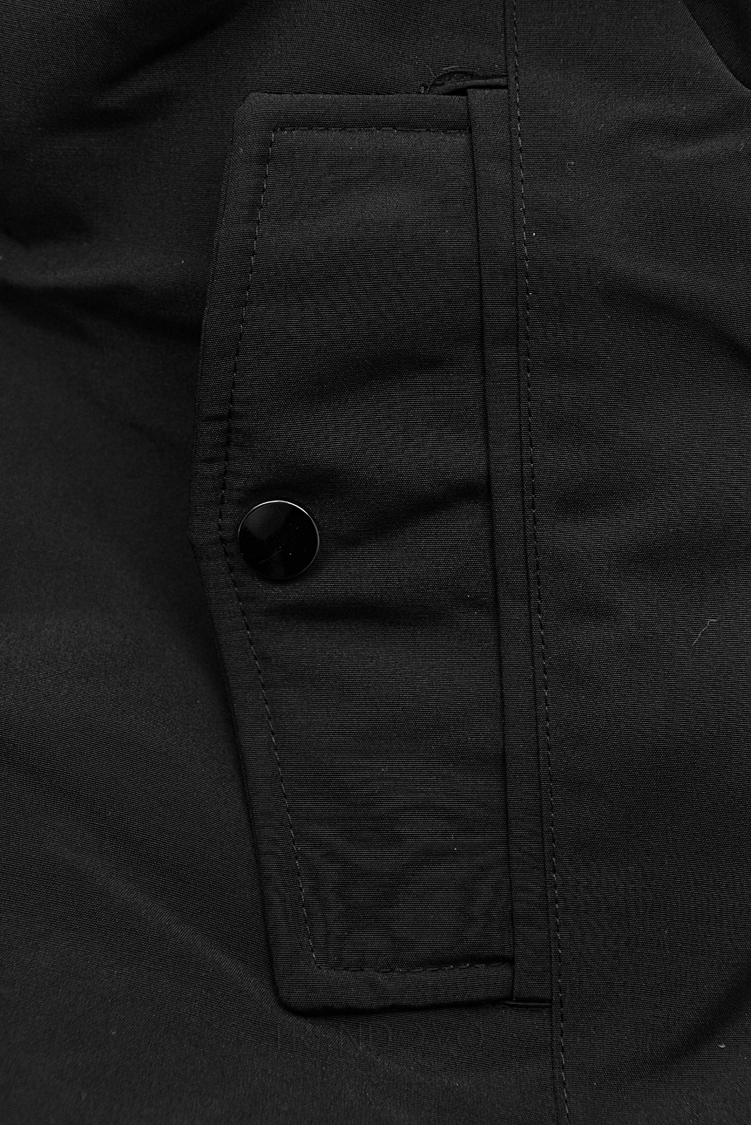 Obojstranná zimná bunda s kožušinou čierna/karamel