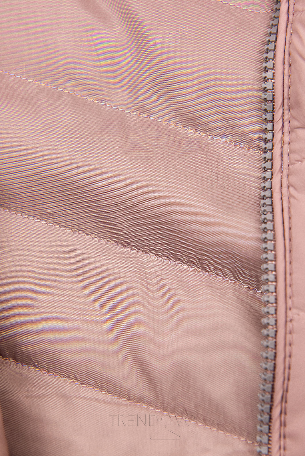 Prešívaná ľahká bunda ružová