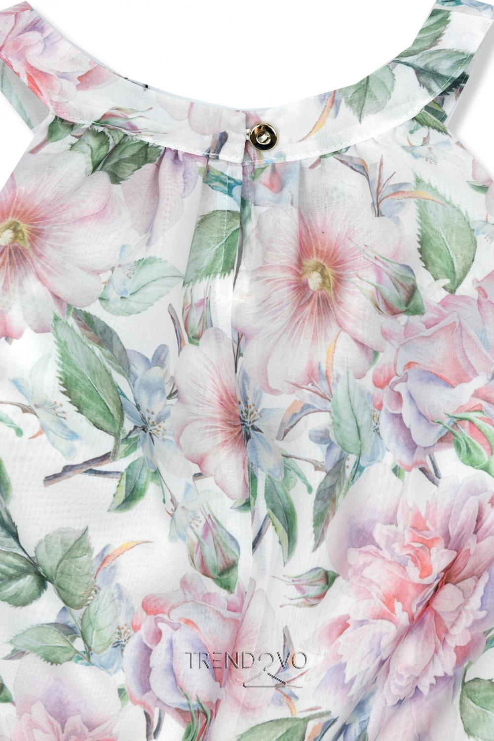 Ružovo-zelené kvetinové šaty Laura/O'la Voga