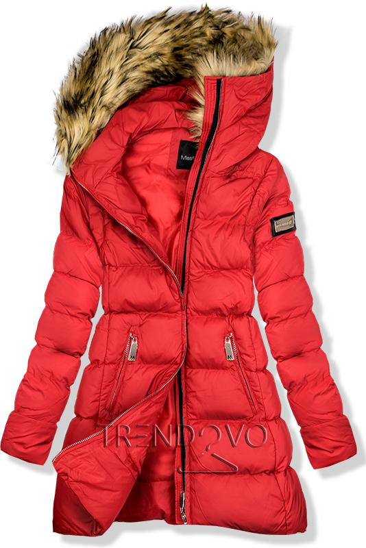 Červená zimná bunda/vesta