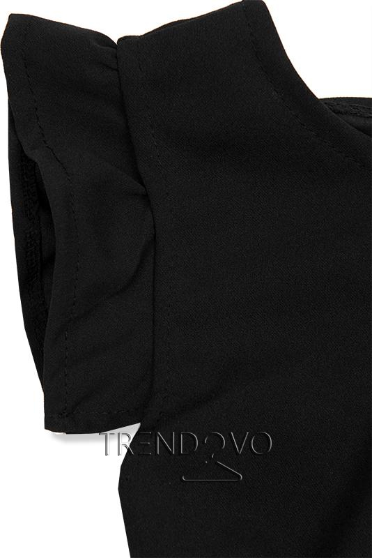 Čierne elegantné midi šaty