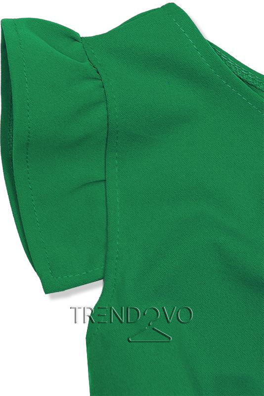 Zelené elegantné midi šaty