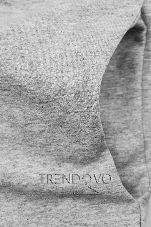 Tunika/Šaty s potlačou v sivej farbe