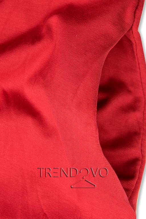Tunika/Šaty s potlačou v červenej farbe