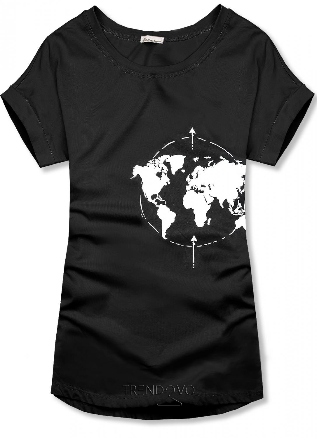 Čierne tričko WORLD