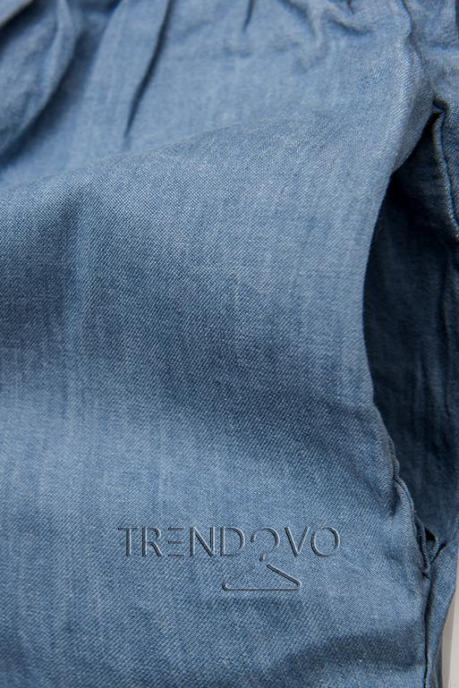 Bavlnené jeans modré šortky
