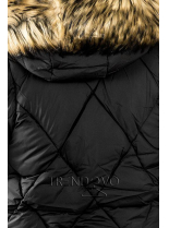 Čierna zimná bunda/vesta